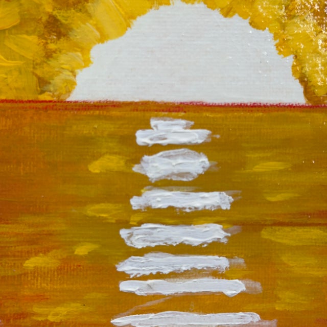 Original Lighthouse Sunset Painting Signed For Sale In Tampa - Image 6 of 11