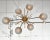 Murano Glass Stilnovo Style Chandelier For Sale - Image 9 of 9