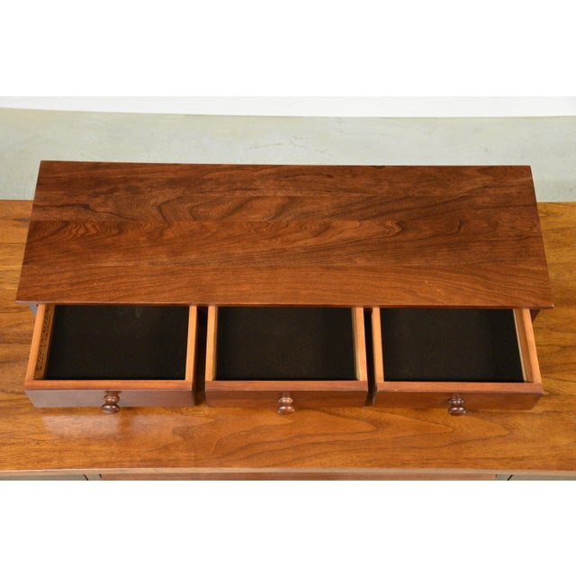 1990s 1990s Ethan Allen American Impressions Solid Cherry Dresser Topper For Sale - Image 5 of 8