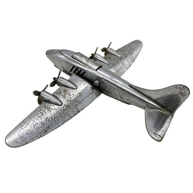 1940s Mid Century Chrome B-29 Superfortress Airplane Table Lighter by Hamilton For Sale In Los Angeles - Image 6 of 8