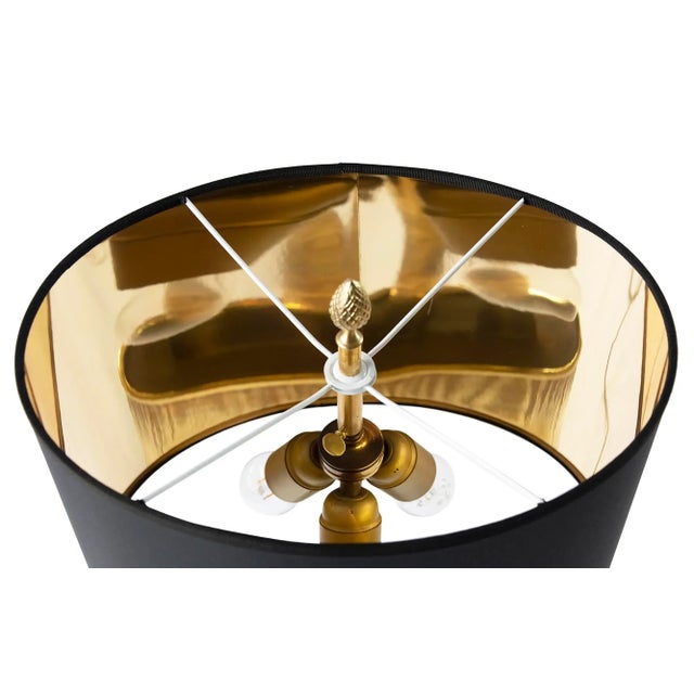 Metal Vintage French Bronze Bamboo Table Lamps by Maison Charles, Set of 2 For Sale - Image 7 of 10