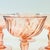Late 20th Century Pink Swirl Coupe Glasses - Set of 6 - France For Sale - Image 5 of 9