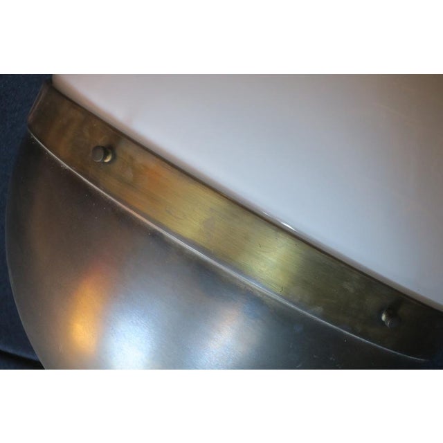 Large Hicks Pendant Light in Bronze and Glass from Thomas Obrien For Sale - Image 6 of 14