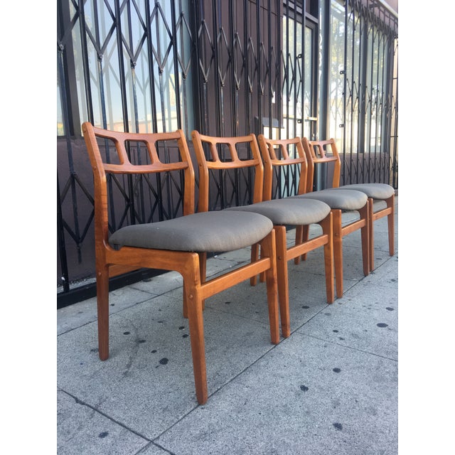 Danish D-Scan Dining Chairs- 4 For Sale - Image 12 of 13