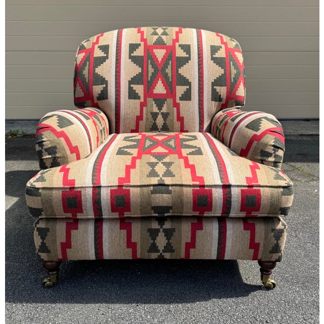 2010s Ralph Lauren Wyland Chair and Ottoman For Sale - Image 5 of 12