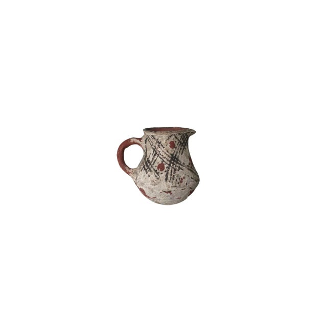 Native American 1960s Native American Pottery Pitcher with Handle For Sale - Image 3 of 4