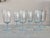 Sky Blue Vintage Mid Century Aqua Blue Tint Wine Goblets- 6 For Sale - Image 8 of 9