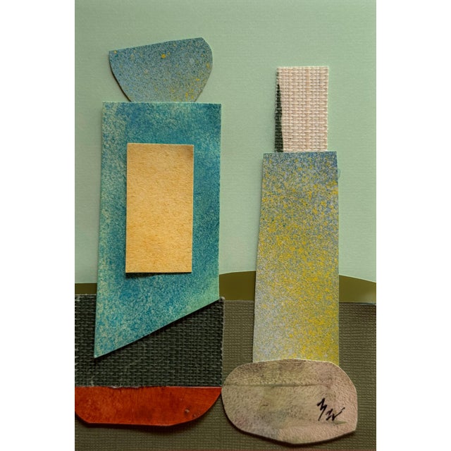 Abstract "Superbloom 4" Original Mixed-Media Collage on Paper by Zac Woodiel For Sale - Image 3 of 9