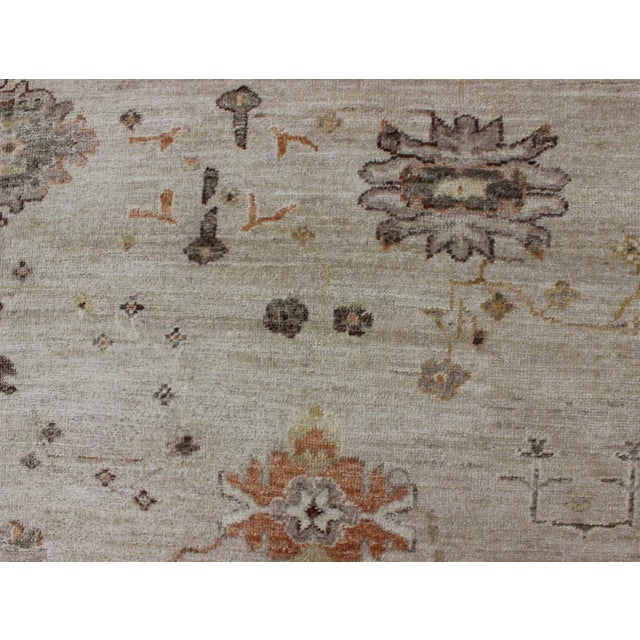 Keivan Woven Arts Large Angora Turkish Oushak Rug 11'6 X 14'9 For Sale In Atlanta - Image 6 of 10