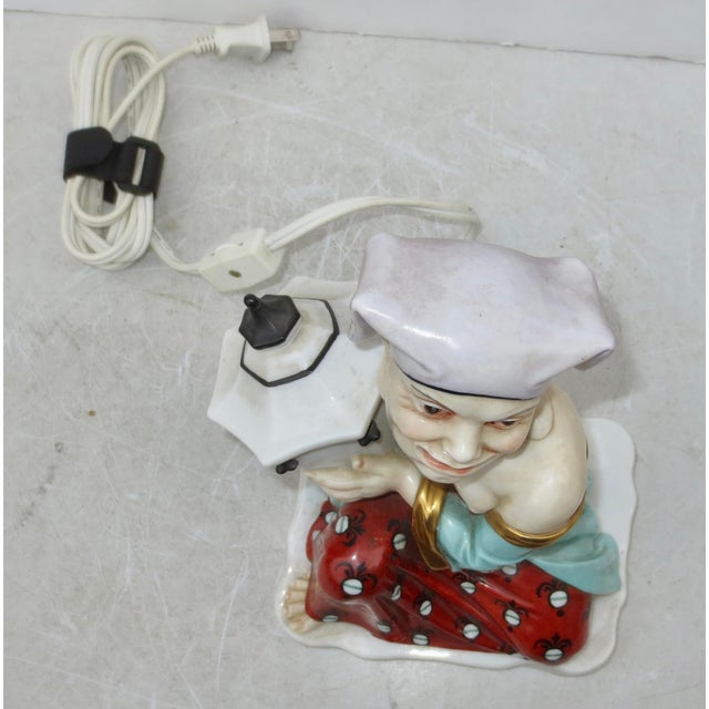 Ceramic German Porcelain Night Light Circa 1930s' For Sale - Image 7 of 12