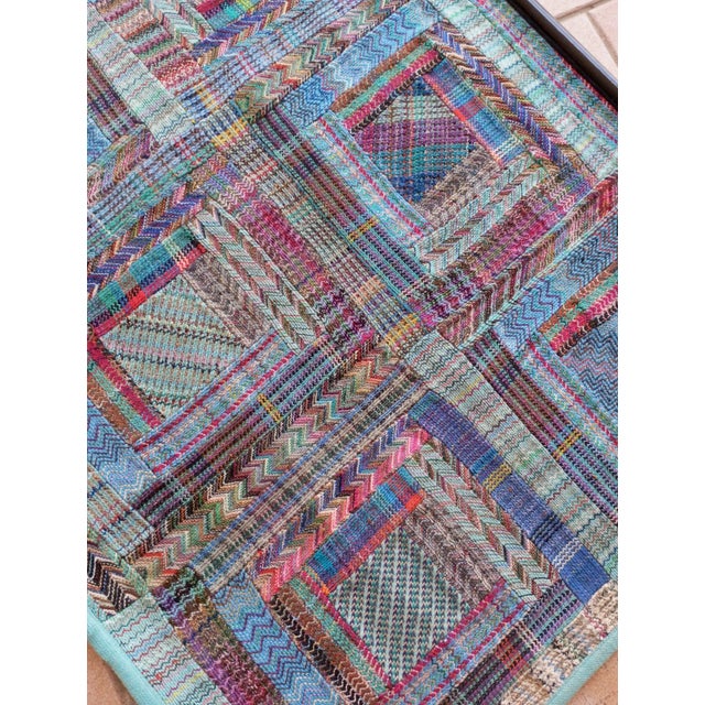 Blue Hanging Tapestry from Missoni, Italy, 1980s For Sale - Image 9 of 11