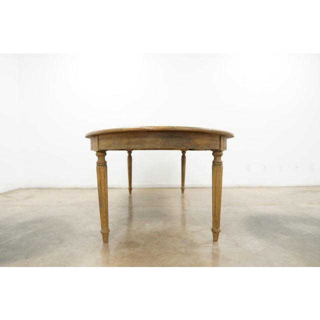 Wood Rh Vintage French Fluted-Leg Extension Dining Table For Sale - Image 7 of 14