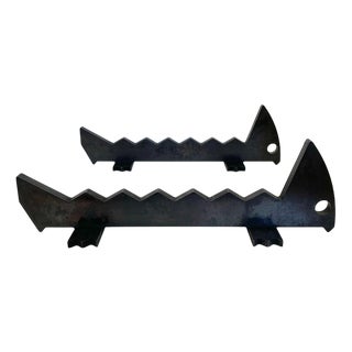 Mid-Century Zoomorphic Andirons, France, 1960s, Set of 2 For Sale