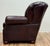 Late 20th Century Vintage Tufted Leather Writers Chair With Ottoman For Sale - Image 5 of 18