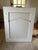 Vintage White Rectangle Wicker Frame Mirror For Sale - Image 10 of 11