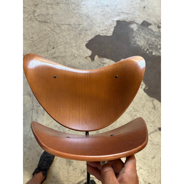 Mid-Century Modern Modern Sculpted Wooden "Kram" Lounge Chairs by Thomas Pedersen For Sale - Image 3 of 8