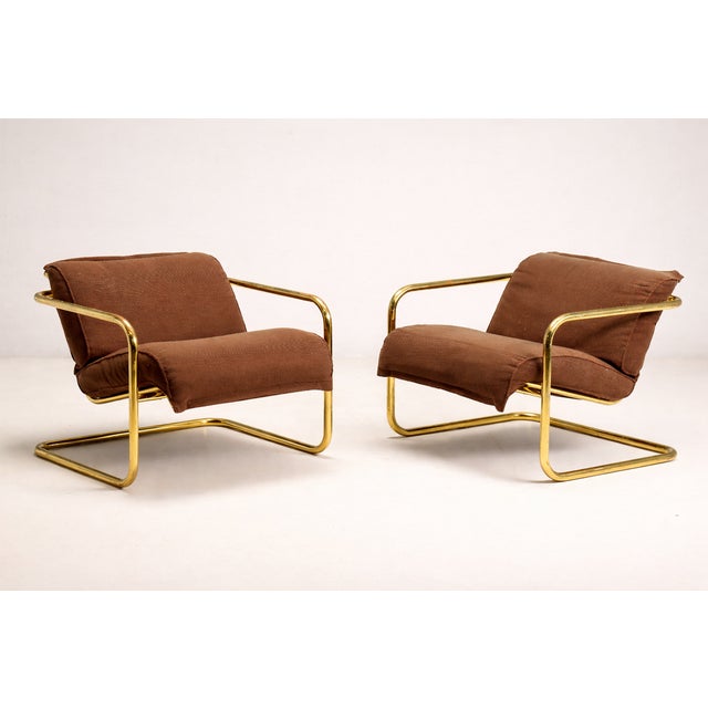 Brown Tubular Armchairs, Czechoslovakia, 1980s, Set of 2 For Sale - Image 8 of 8