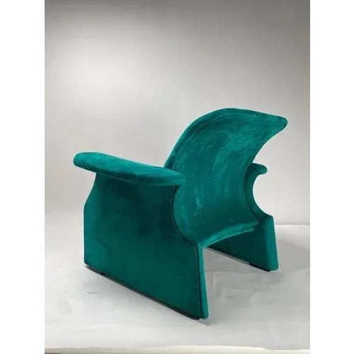 Wood Sforzesca Armchair attributed to Studio Simon, 1980s For Sale - Image 7 of 10