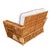 1990s Art Deco Style "Presidents" Stick Reed Rattan 2-Seat Settee Sofa For Sale - Image 4 of 6
