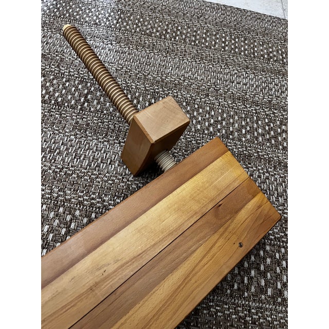 Wood Vintage Modern Professional Bookbinding Double-Block Finishing Press For Sale - Image 7 of 12