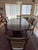 Lovely Stickley cherry split base dining table and chairs, Metropolitan collection. This was the original market sample...