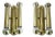 Vintage Space Age Brass Sconces, 1970s, Set of 2 For Sale