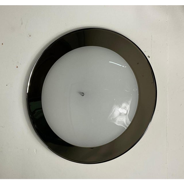 Metal and Glass Ceiling Light by Bruno Gatta for Stilnovo, 1970 For Sale - Image 3 of 18