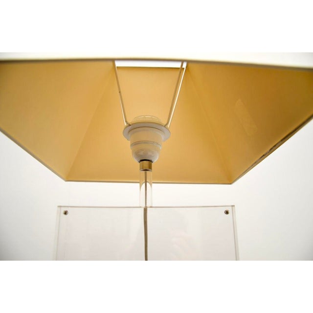 1970s Vintage French Acrylic Table Lamps, 1970, Set of 2 For Sale - Image 5 of 11