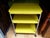 Vintage Industrial Yellow Cosco Chrome Kitchen 3 Shelf Utility Cart With Wheels For Sale - Image 15 of 18