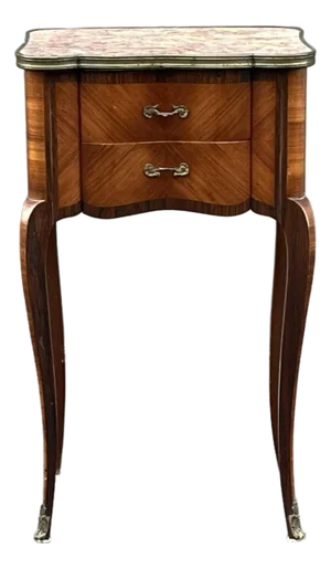 French Napoleon III Style Large Rosewood Side Table Nightstand.