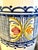 Rustic Vintage Hand Painted Rustic Glazed Ceramic Utensil Canister Vessel or Wine Bottle Holder, Puente Del Arzobispo, Toledo Spain For Sale - Image 3 of 11