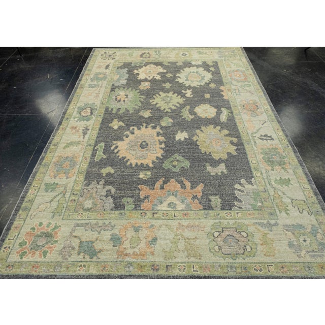 Turkish Oushak Rug 6'1" x 8'11" #16500 Explore a curated collection of hallway runners, wool rugs, and handmade...