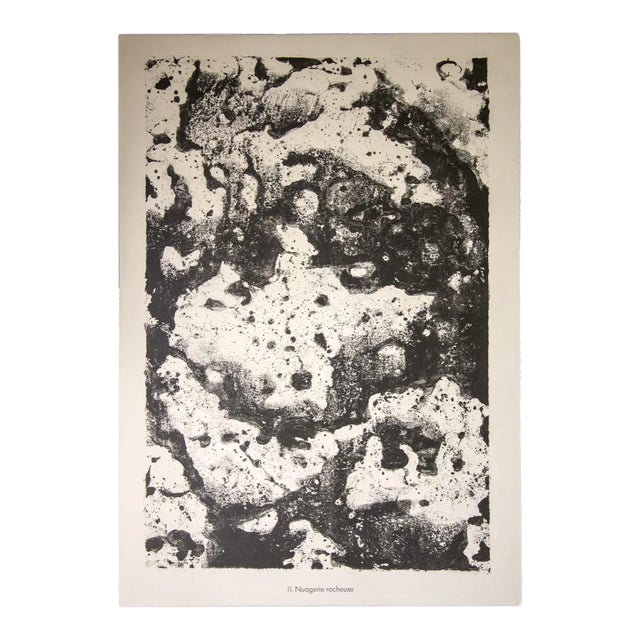 Jean Dubuffet, Nuagerie Rocheuse, Original Lithograph, 1959 For Sale