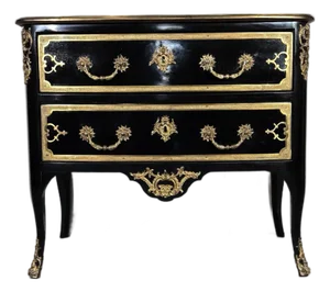 Louis XV Gilt Decorated Commode / Chest of Drawers