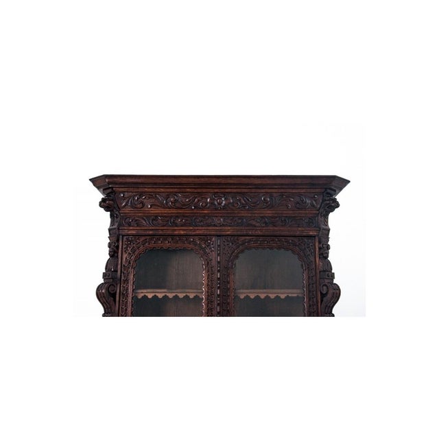 Late 19th Century Antique French Carved Cupboard, 1880s For Sale - Image 5 of 14