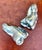 Silver Vintage Polished Metal Bell Peppers - A Pair For Sale - Image 8 of 12