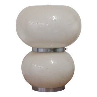 Murano Pulegoso Glass Table Lamp from Mazzega, 1970s For Sale