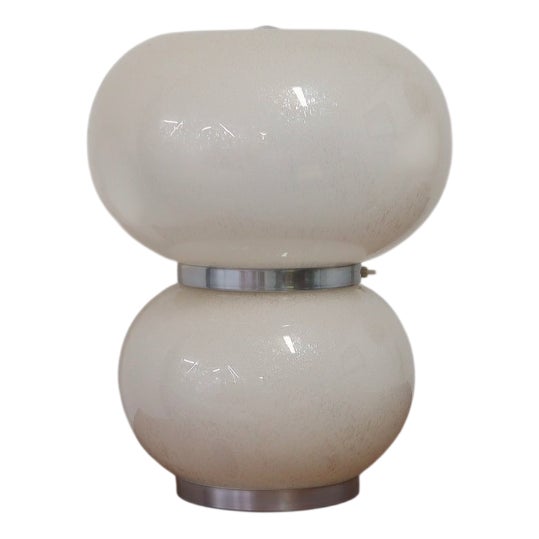 Murano Pulegoso Glass Table Lamp from Mazzega, 1970s For Sale