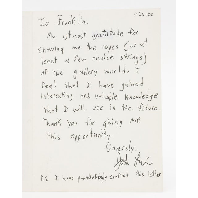 Black Jack Liu "People Looking at Art / Art Looking ..." Ink on Cardstock, 2000 For Sale - Image 8 of 10