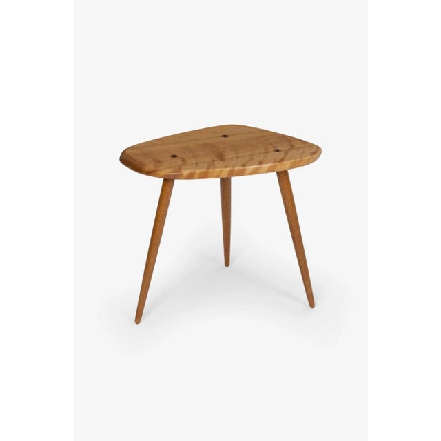 1970s Arthur Espenet Carpenter Three-Legged Occasional Table For Sale - Image 13 of 13