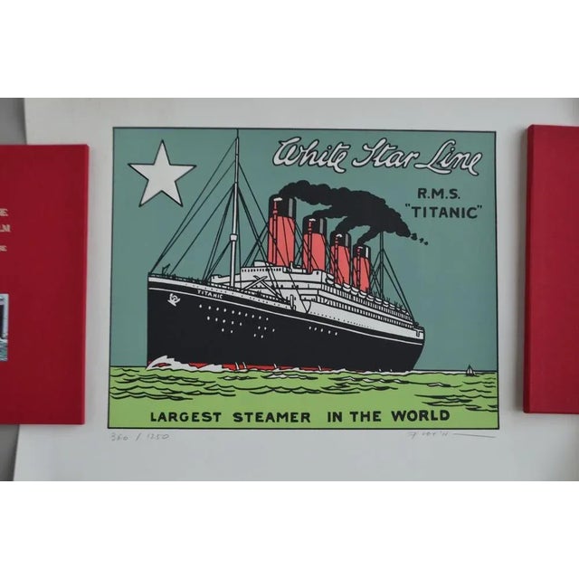 Floc'h & riviere in search of sir malcolm. Dargaud, 1984 red canvas cardboard album, illustrated with a color sticker, in...