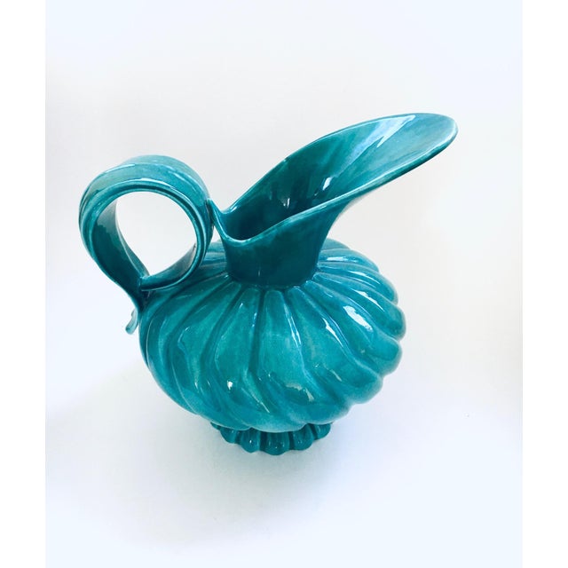 Midcentury Modern Studio Art Pottery Duck Spout Decanter by Alexandre, 1950s For Sale - Image 4 of 11