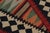 Textile 1950s Vintage Afghani Tribal Kilim Rug With Geometric Patterns For Sale - Image 7 of 7