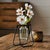 Modern Hanging Glass Jar Vase with Metal Stand (Set of 2) For Sale - Image 3 of 8