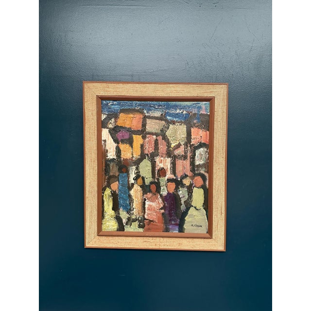 Gösta Falck, Figure Composition, 1960s, Oil Painting on Canvas, Framed For Sale - Image 7 of 13