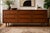 A beautifully proportioned American mid-century modern walnut lowboy dresser dating from the early 1960s. This nine-drawer...