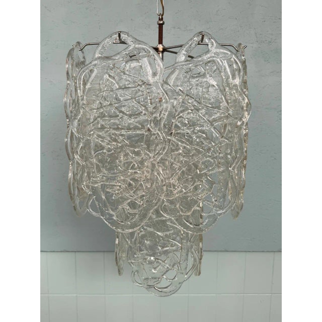Italian Glass Ragnatela Model Pendant from Mazzega, 1960s For Sale - Image 14 of 18