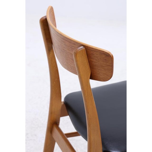 Mid-Century Danish Teak and Leather Chairs from Farstrup Møbler, Set of 4 For Sale - Image 9 of 14