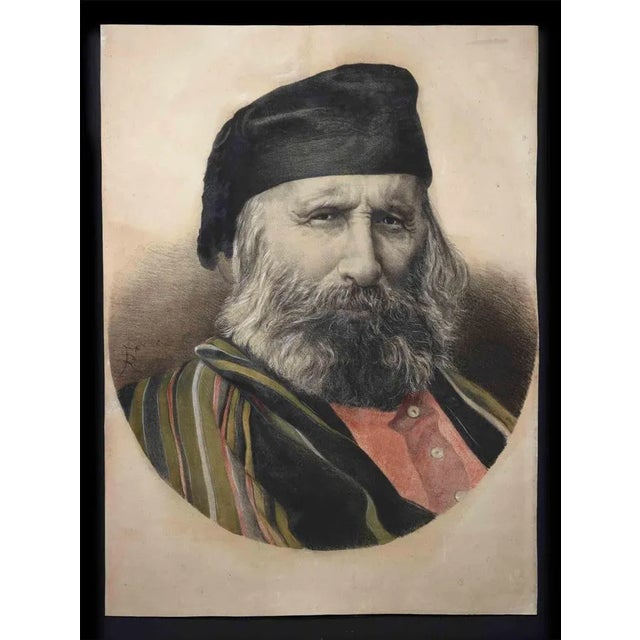 Portrait of Garibaldi is an original Modern Artwork realized in the early 20th Century by Anonymous artist. Lithograph on...