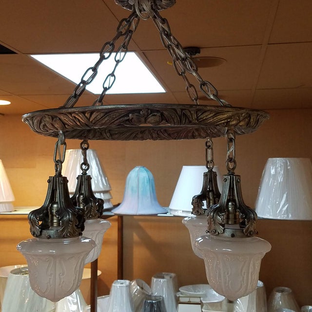Classic Revival Light Restored Fixture For Sale - Image 9 of 9